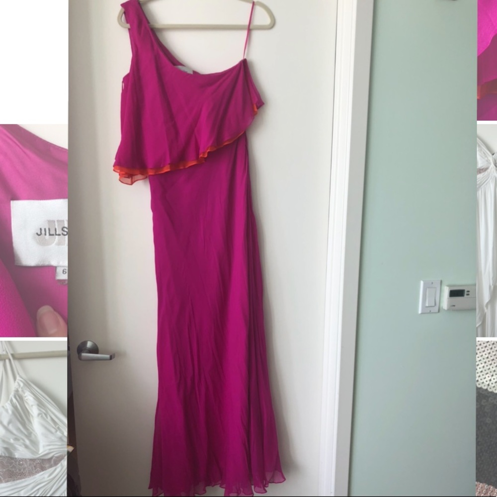 Jill Stuart 100% silk maxi gown size 6